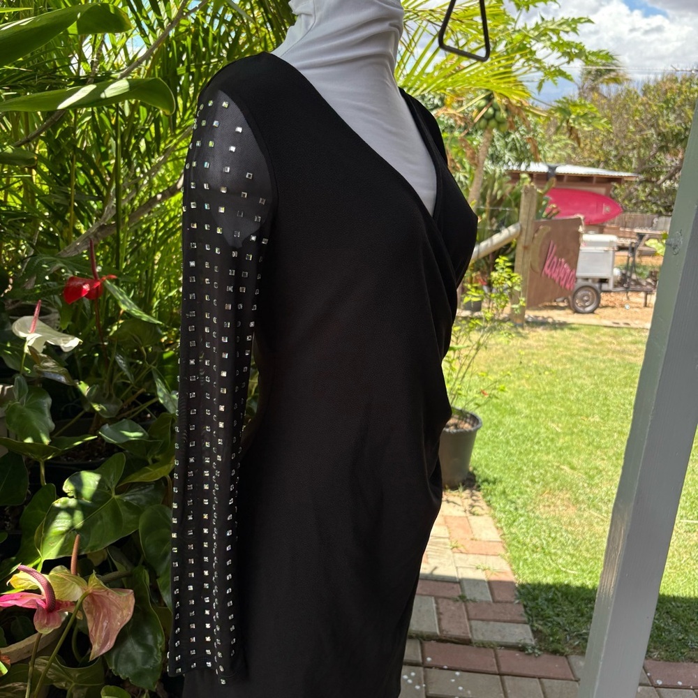 BNWT Almost Famous Black Dress with Silver Studs